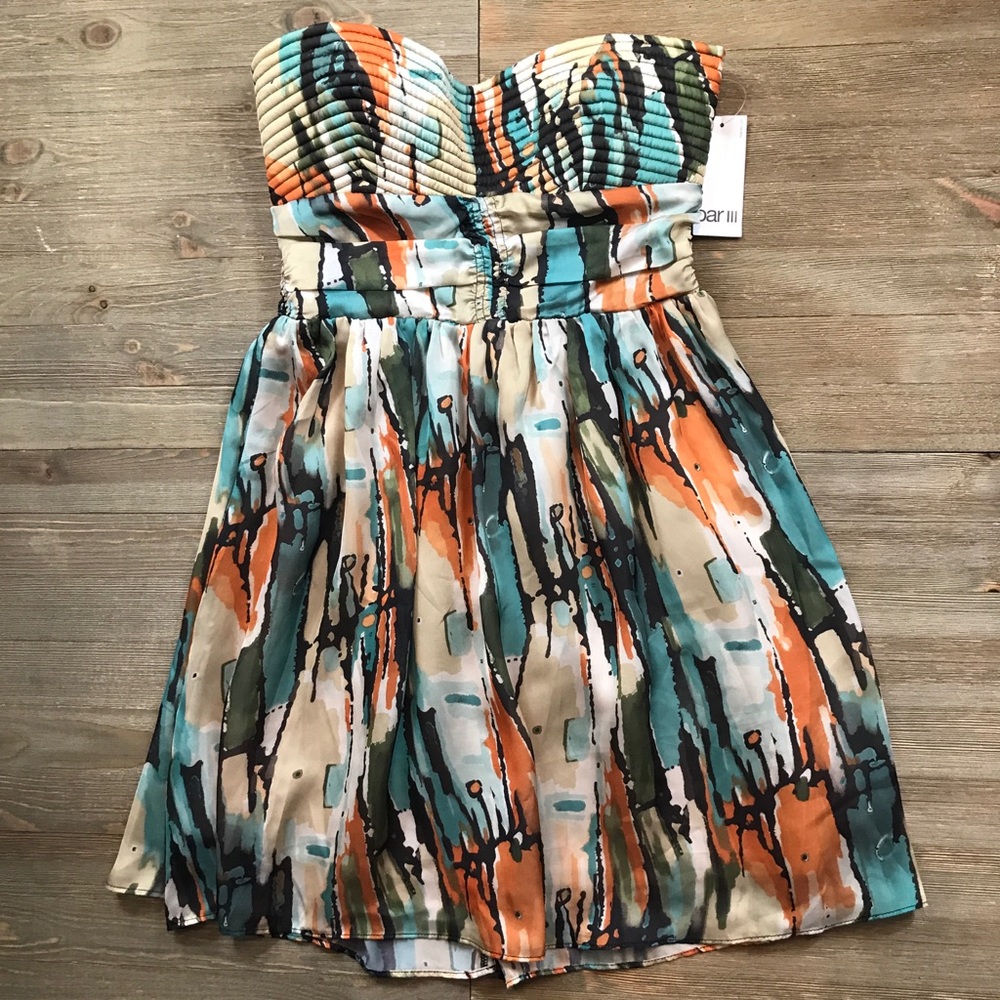 NWT Bar III Strapless Dress